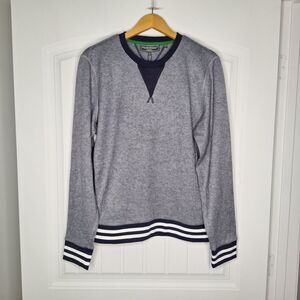 Paisley & Gray Sweater Mens Large Navy Slim Fit Crewneck Casual Preppy New